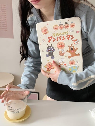阿胖man 麵包超人插畫風iPad平板保護套2