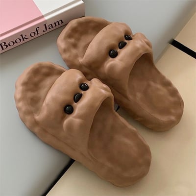 泰迪狗狗造型凉拖鞋 韓系百搭防臭軟底居家拖鞋8