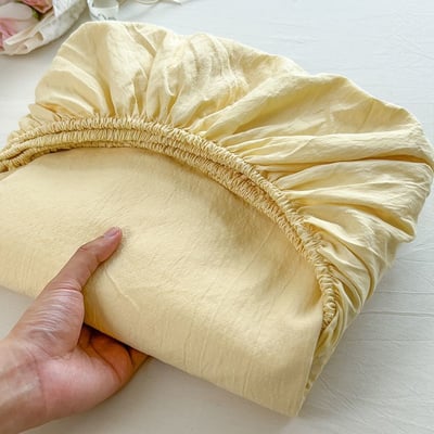 優質雙層紗素色單床包三件組4