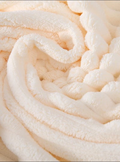 該換浴巾了～糖果條紋加厚珊瑚絨浴巾7