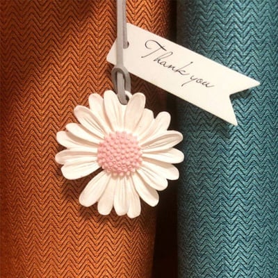 小雛菊石膏香氛吊飾2入送精油3