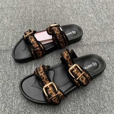 出口外貿夏季百搭一字扣拖鞋5