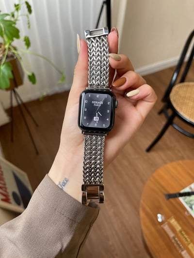 編織不鏽鋼金屬Apple Watch錶帶8