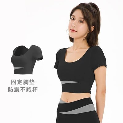 春夏運動短版加五分褲 舒適運動瑜珈服套裝5