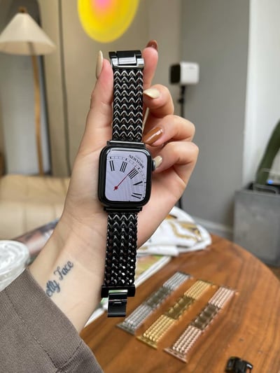 編織不鏽鋼金屬Apple Watch錶帶9