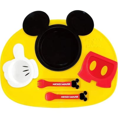 日本製可微波可愛老鼠餐盤    現貨免運2