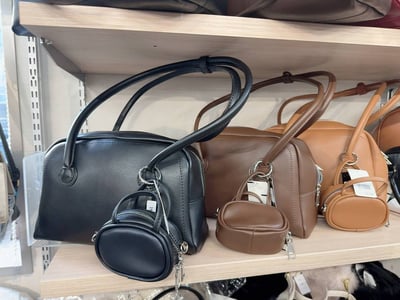 日系小眾．復古波士頓手提包 附迷你可愛小包   通勤休閒百搭款5