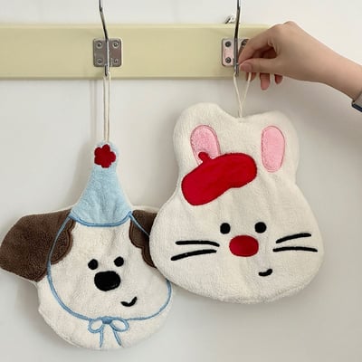 可愛動物吸水擦手巾3條組5