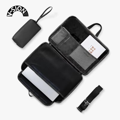 丘比特拉布布 Labubu牛仔色多功能旅行電腦包5