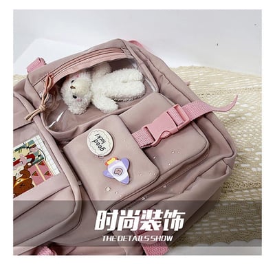 女孩風休閒多容量後背包8