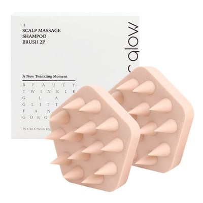 gloss&glow 按摩洗髮梳2入1