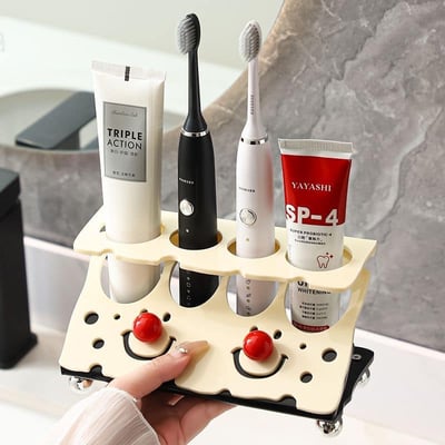 歐風笑臉情侶家用牙刷架1