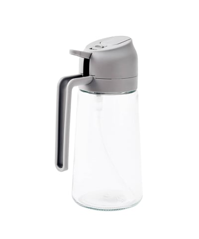 日本3coins限定 2WAY噴霧式油瓶 460ml (灰色/米白)7