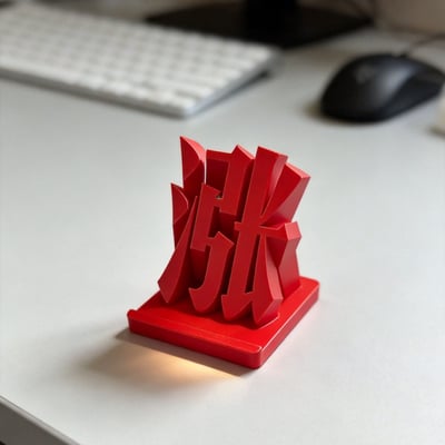「漲漲漲」桌面手機支架 紅色創意桌面擺件4