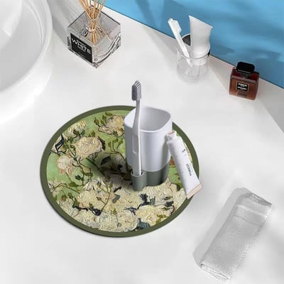 Ins風世界名畫系列隔熱吸水珪藻墊3