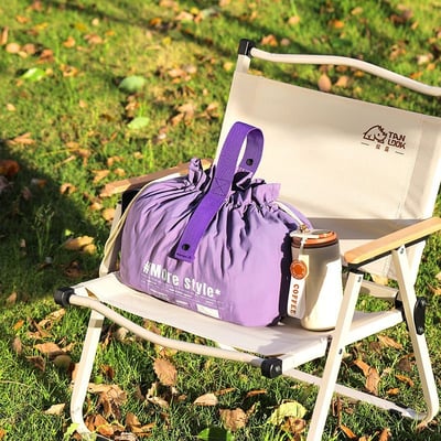 日系束口午餐袋 輕便手提便當包 防水飯盒袋 收納袋2