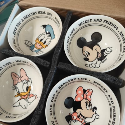 卡通明星好友 陶瓷飯碗4入禮盒組4