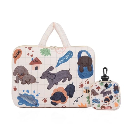 卡通手提iPad收納包 防摔保護 11/14吋平板電腦包11