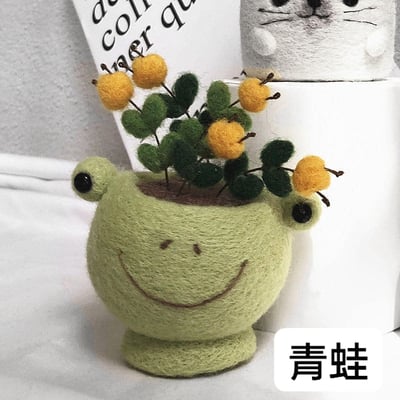 迷你可愛DIY 多肉動物羊毛氈戳戳樂15