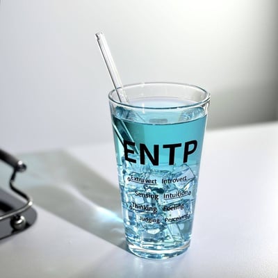 MBTI 冰感玻璃杯 你的個性專屬飲品杯2