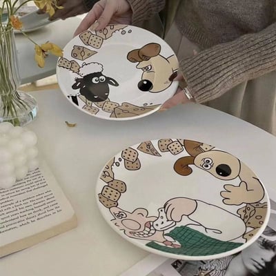 掌門狗狗系列陶瓷餐盤組合4