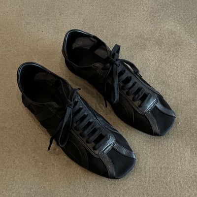 新中式網紗小眾透膚感綁帶平底鞋2