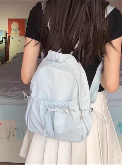 韓國小眾設計尼龍雙肩包5