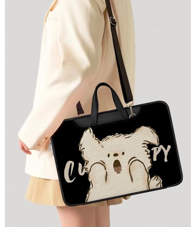 尖叫小狗 可愛小狗兒插畫風多功能旅行電腦包2