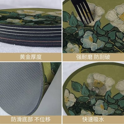 Ins風世界名畫系列隔熱吸水珪藻墊6