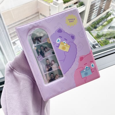 煎妮花拍貼收納本｜雪莉熊相機款2