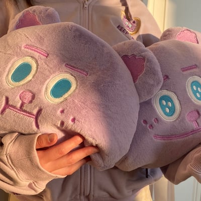 雙面表情雪莉熊抱枕2