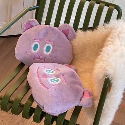 雙面表情雪莉熊抱枕4