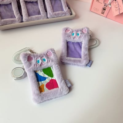 雪莉熊｜毛絨絨卡套（紫色/粉色/黑色）4