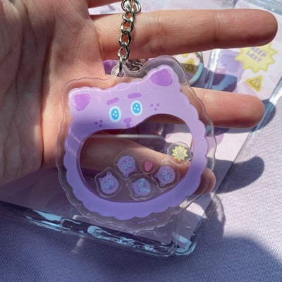 壓克力吊飾｜大嘴巴系列 搖搖樂鑰匙圈4