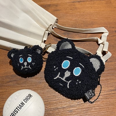 雪莉熊｜毛絨絨零錢包（紫色/粉色/黑色）10