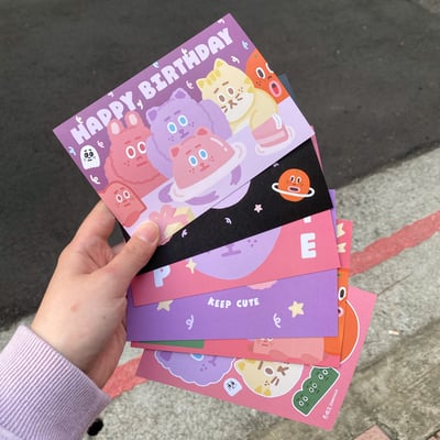 明信片｜煎妮花怪可愛宇宙（六款）2