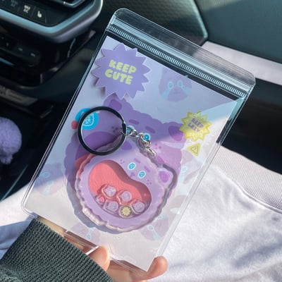 壓克力吊飾｜大嘴巴系列 搖搖樂鑰匙圈3