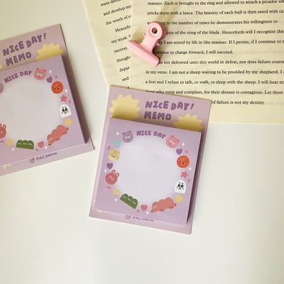 煎妮花NICE DAY MEMO（紫色 / 粉色）4