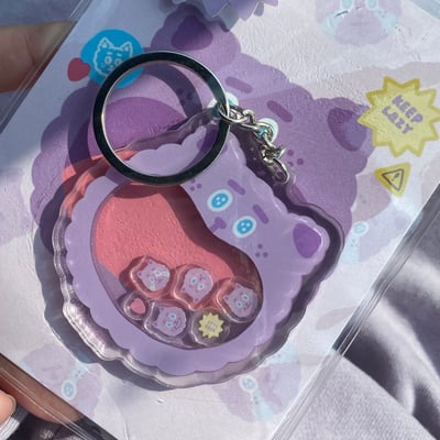 壓克力吊飾｜大嘴巴系列 搖搖樂鑰匙圈2