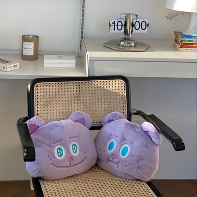 雙面表情雪莉熊抱枕1