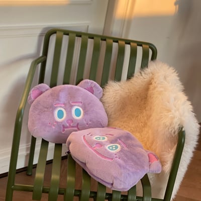 雙面表情雪莉熊抱枕5