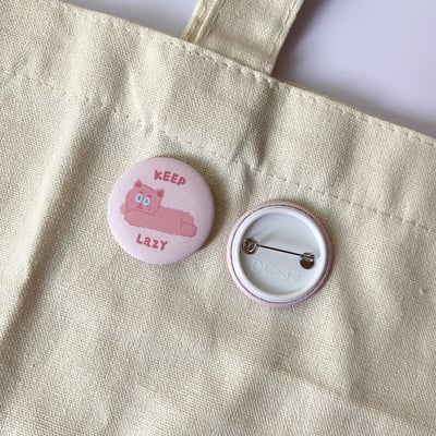 霧面徽章 | 粉色雪莉熊4