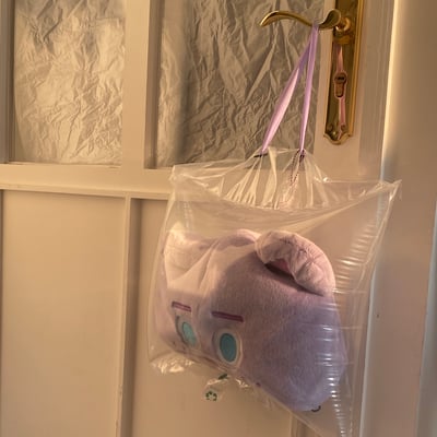 雙面表情雪莉熊抱枕3