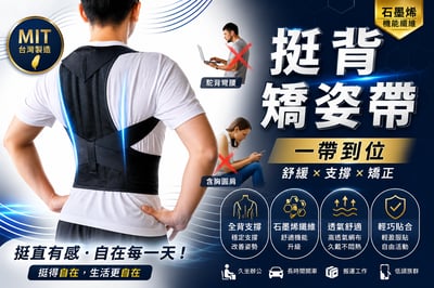 【挺自在】石墨烯機能支撐背帶1