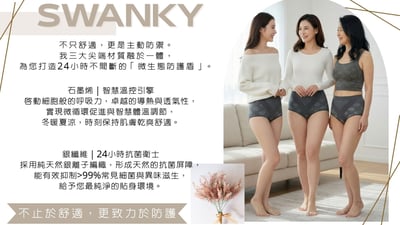 【SWANKY】石墨烯 銀纖維抗菌內褲 5件一組3