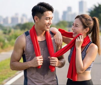 【SWANKY】 QMAX 冰感降溫巾 買就送抗UV透光美肌面罩2