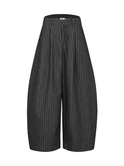 PUSH PUSH PP STRIPED PANTS 細條紋寬褲3