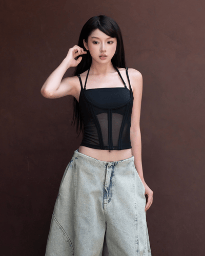 BUNNY HILL 網紗馬甲上衣2