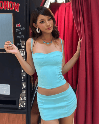TWENTI Corset 鑲鑽馬甲式吊帶上衣1