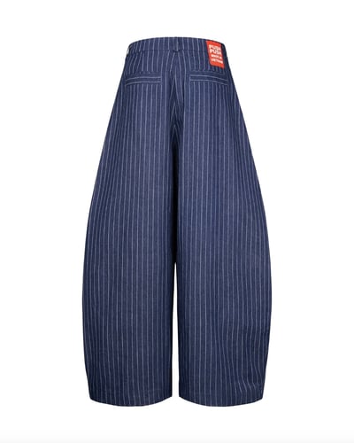 PUSH PUSH PP STRIPED PANTS 細條紋寬褲10